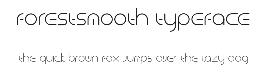 ForestSmooth Typeface by Tikhon Reztcov โ Display Font
