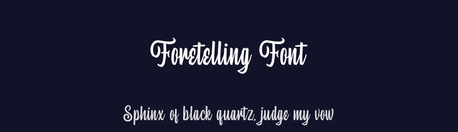 Foretelling Font by Letterhend — Script Handwritten Font — thumbnail 2
