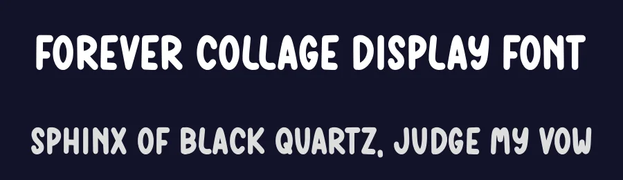 Forever Collage Display Font by Craftedtype — Decorative Font — thumbnail 2
