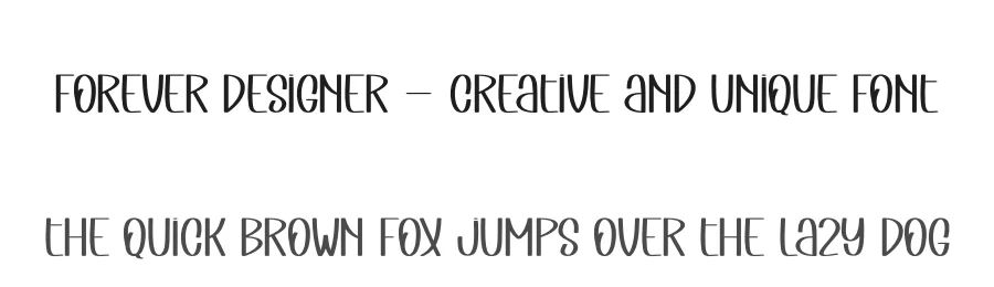 Forever Designer β Creative And Unique Font by andikastudio β Display Font