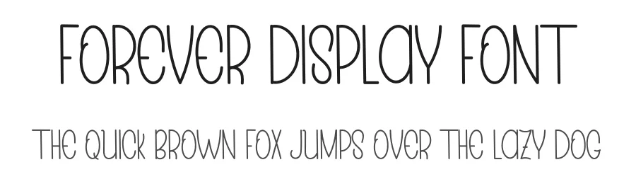 Forever Display Font by inermediaSTUDIO — Display Font