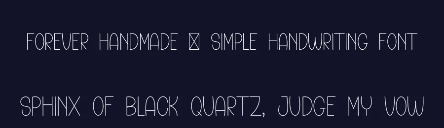 Forever Handmade – Simple Handwriting Font by freshtypeink — Display Font — thumbnail 2