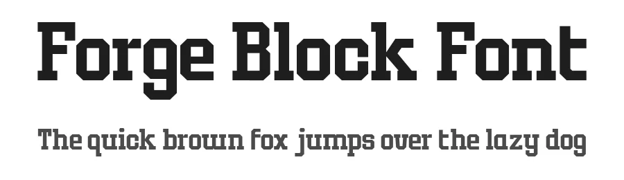 Forge Block Font by Ardyana types β Display Font