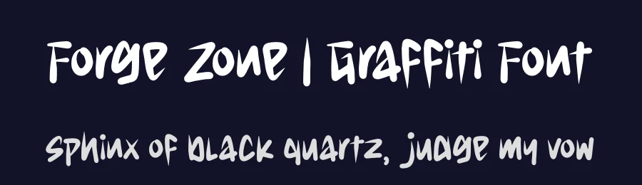 Forge Zone | Graffiti Font by Denustudios — Decorative Font — thumbnail 2