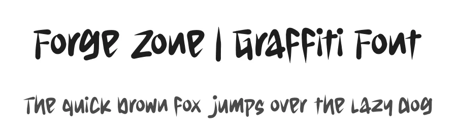 Forge Zone | Graffiti Font by Denustudios — Decorative Font