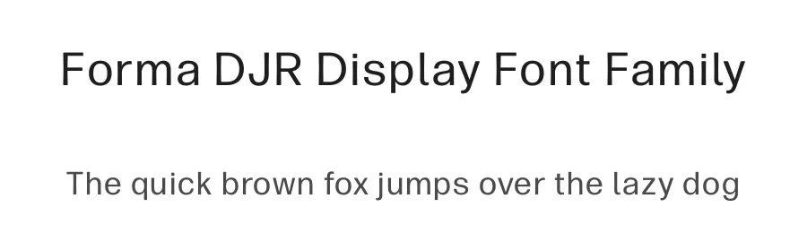 Forma DJR Display Font Family by David Jonathan Ross — Sans Serif Font