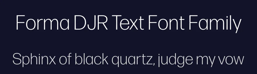 Forma DJR Text Font Family by David Jonathan Ross — Sans Serif Font — thumbnail 2