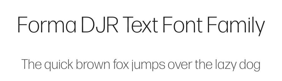 Forma DJR Text Font Family by David Jonathan Ross — Sans Serif Font
