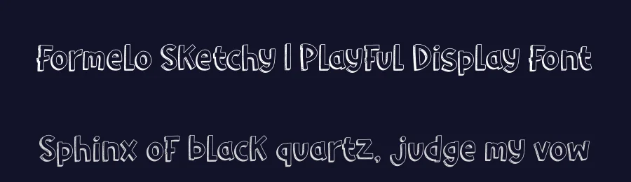 Formelo Sketchy | Playful Display Font by Gracetypestudio — Script Handwritten Font — thumbnail 2