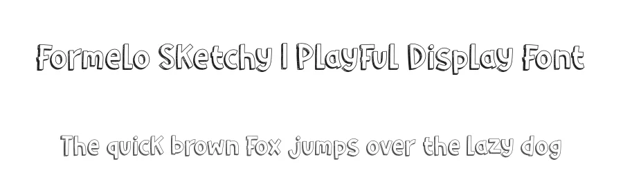 Formelo Sketchy | Playful Display Font by Gracetypestudio — Script Handwritten Font