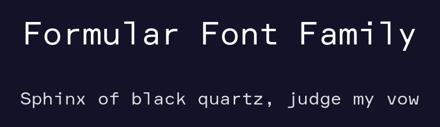 Formular Font Family by Brownfox — Sans Serif Font — thumbnail 2