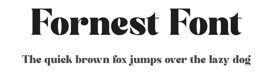 Fornest Font by Rantautype — Serif Font