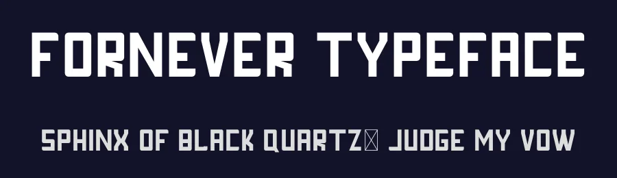FORNEVER Typeface by edricstudio — Sans Serif Font — thumbnail 2