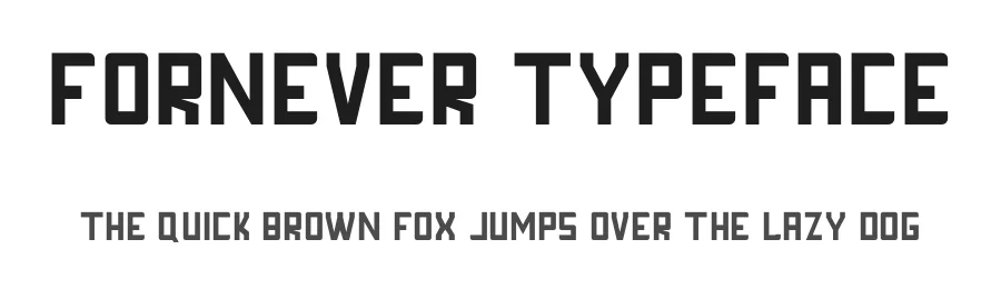 FORNEVER Typeface by edricstudio — Sans Serif Font