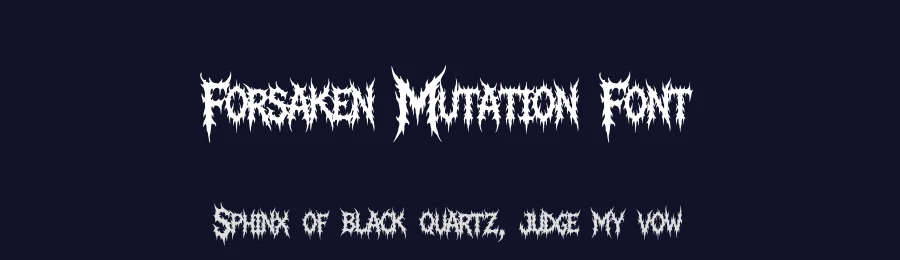 Forsaken Mutation Font by MasyafiStudio — Blackletter Font — thumbnail 2