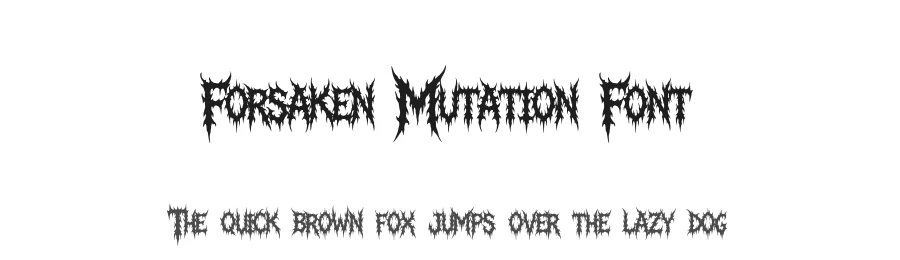 Forsaken Mutation Font by MasyafiStudio — Blackletter Font