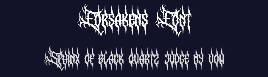 Forsakens Font by Denustudios — Blackletter Font — thumbnail 2