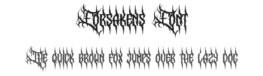 Forsakens Font by Denustudios — Blackletter Font