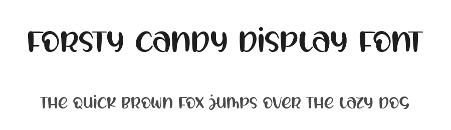 FORSTY CANDY Display Font by balpirick — Script Handwritten Font