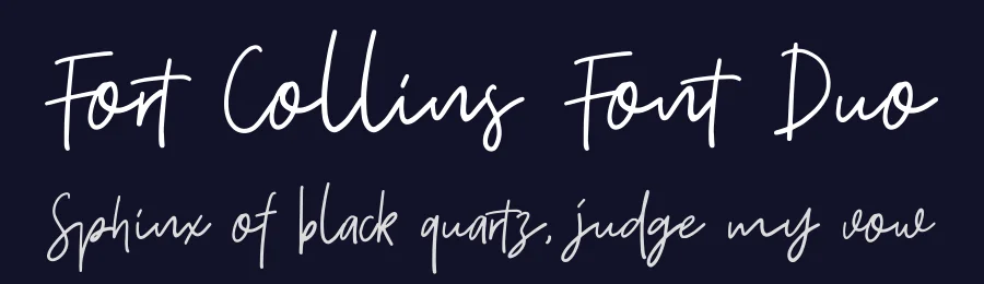 Fort Collins Font Duo by Letterhend — Script Handwritten Font — thumbnail 2