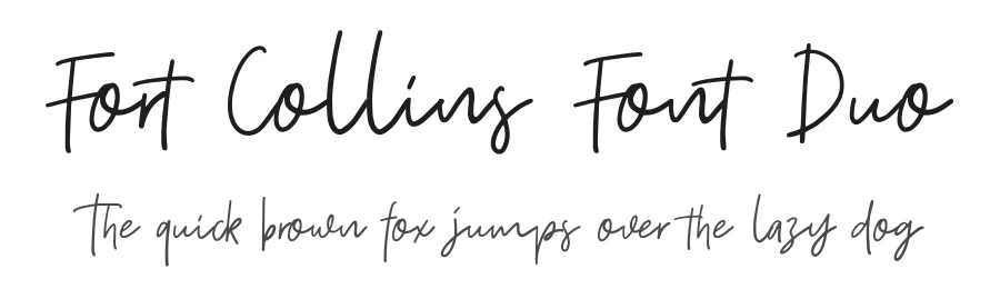 Fort Collins Font Duo by Letterhend — Script Handwritten Font