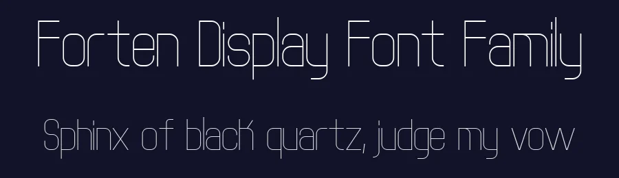 Forten Display Font Family by jetsmax — Display Font — thumbnail 2