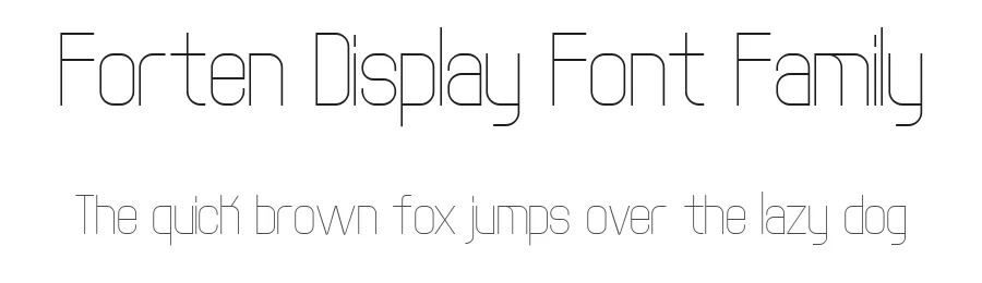 Forten Display Font Family by jetsmax — Display Font