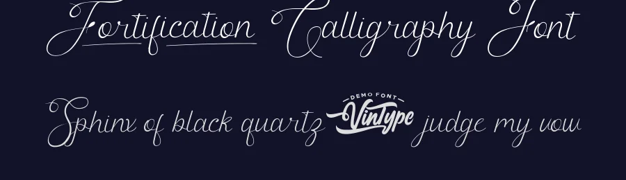 Fortification Calligraphy Font by VinType — Script Handwritten Font — thumbnail 2