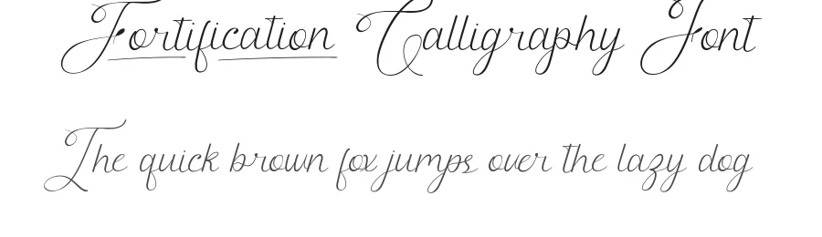 Fortification Calligraphy Font by VinType β Script Handwritten Font