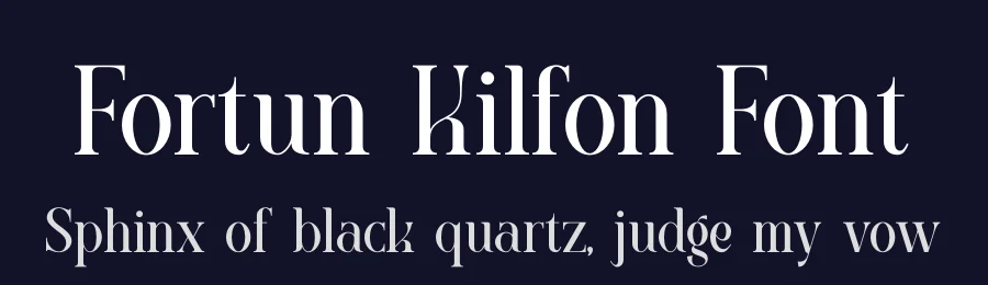 Fortun Kilfon Font by Denustudios — Serif Font — thumbnail 2