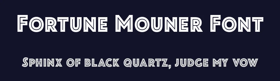 Fortune Mouner Font by Viswell Sudio — Sans Serif Font — thumbnail 2