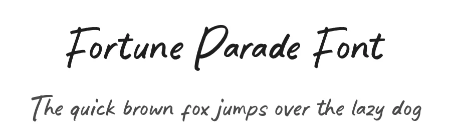 Fortune Parade Font by Timur type — Script Handwritten Font