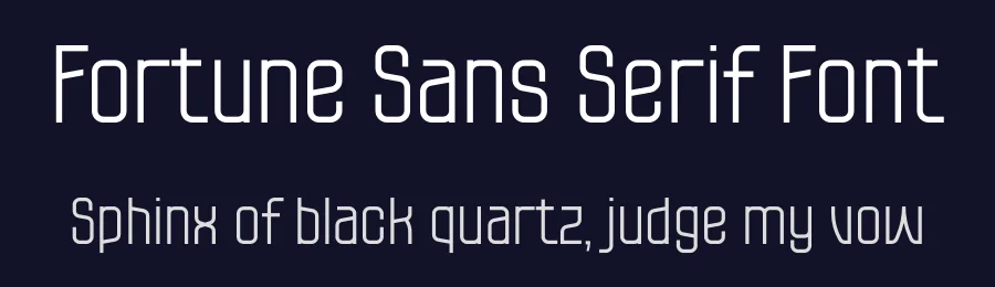 Fortune Sans Serif Font by Pinisiart — Sans Serif Font — thumbnail 2