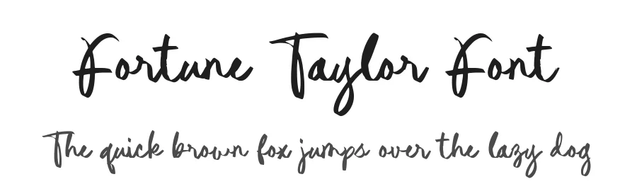 Fortune Taylor Font by Timur type — Script Handwritten Font