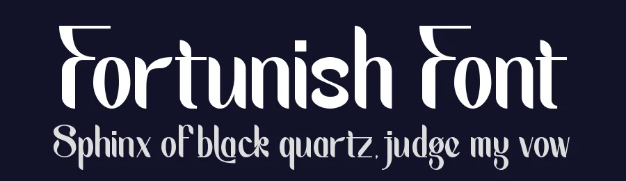 Fortunish Font by letterara — Display Font — thumbnail 2