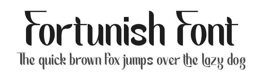 Fortunish Font by letterara — Display Font