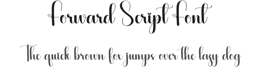 Forward Script Font by creativeletter — Script Handwritten Font