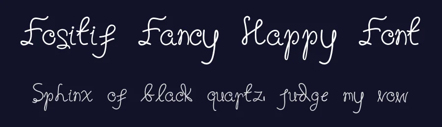 Fositif Fancy Happy Font by edricstudio — Script Handwritten Font — thumbnail 2