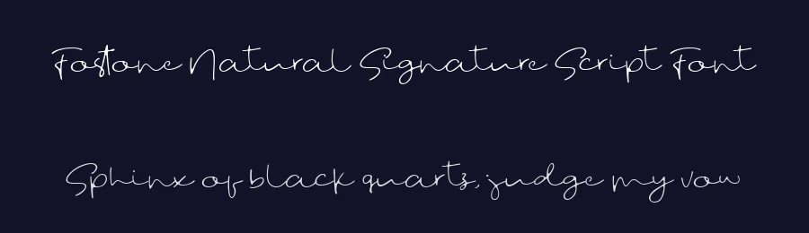Fostone Natural Signature Script Font by GlyphStyle — Script Handwritten Font — thumbnail 2