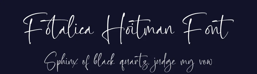 Fotalica Hoitman Font by glorytype — Script Handwritten Font — thumbnail 2