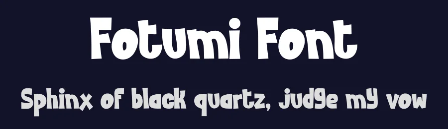 Fotumi Font by Skytroopas — Display Font — thumbnail 2