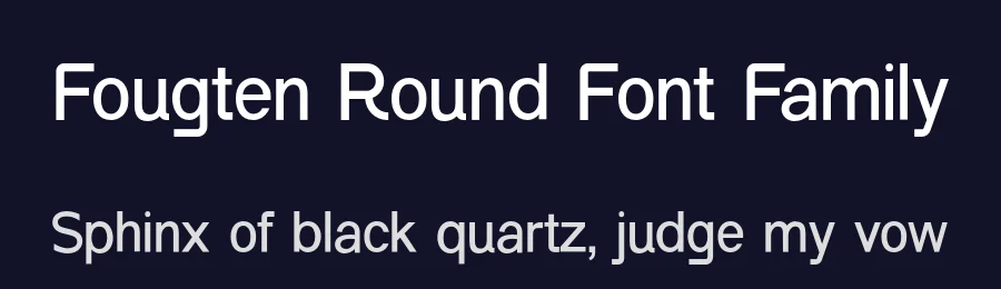 Fougten Round Font Family by UICreative — Decorative Font — thumbnail 2