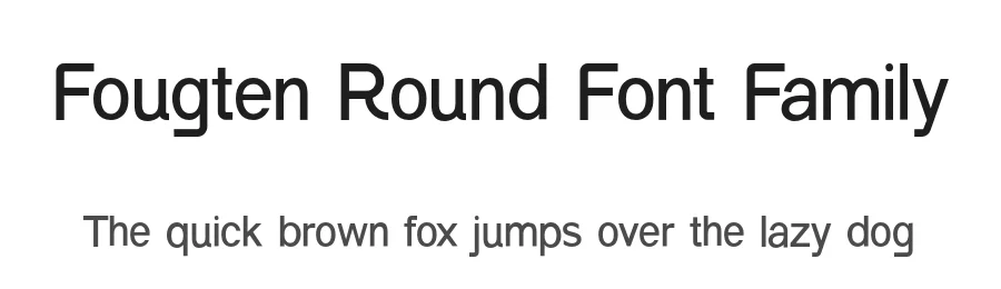 Fougten Round Font Family by UICreative — Decorative Font