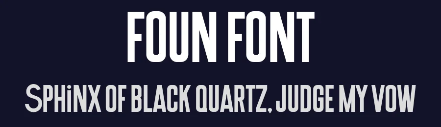 Foun Font by Fortunes Co — Sans Serif Font — thumbnail 2