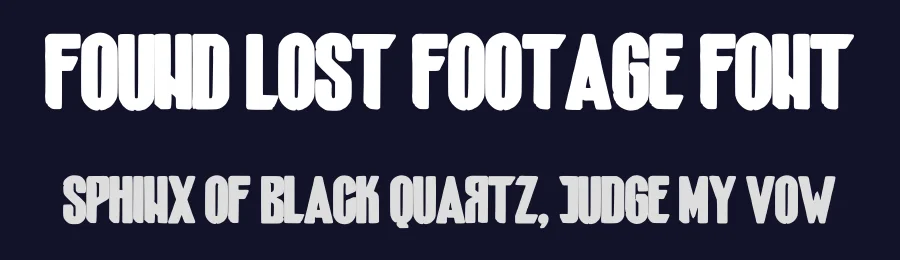 Found Lost Footage Font by digihize — Sans Serif Font — thumbnail 2
