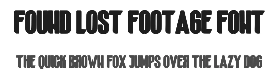 Found Lost Footage Font by digihize — Sans Serif Font