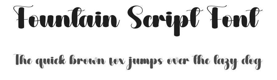 Fountain Script Font by andikastudio — Script Handwritten Font