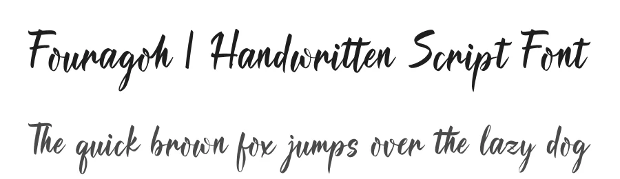Fouragoh | Handwritten Script Font by Gracetypestudio — Script Handwritten Font