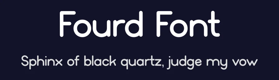 Fourd Font by Skytroopas — Display Font — thumbnail 2