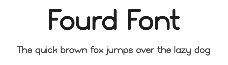 Fourd Font by Skytroopas — Display Font
